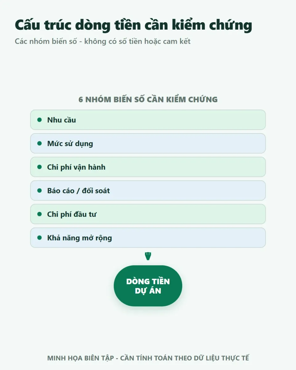 Sơ đồ các dòng doanh thu và chi phí trong mô hình đầu tư trạm sạc
